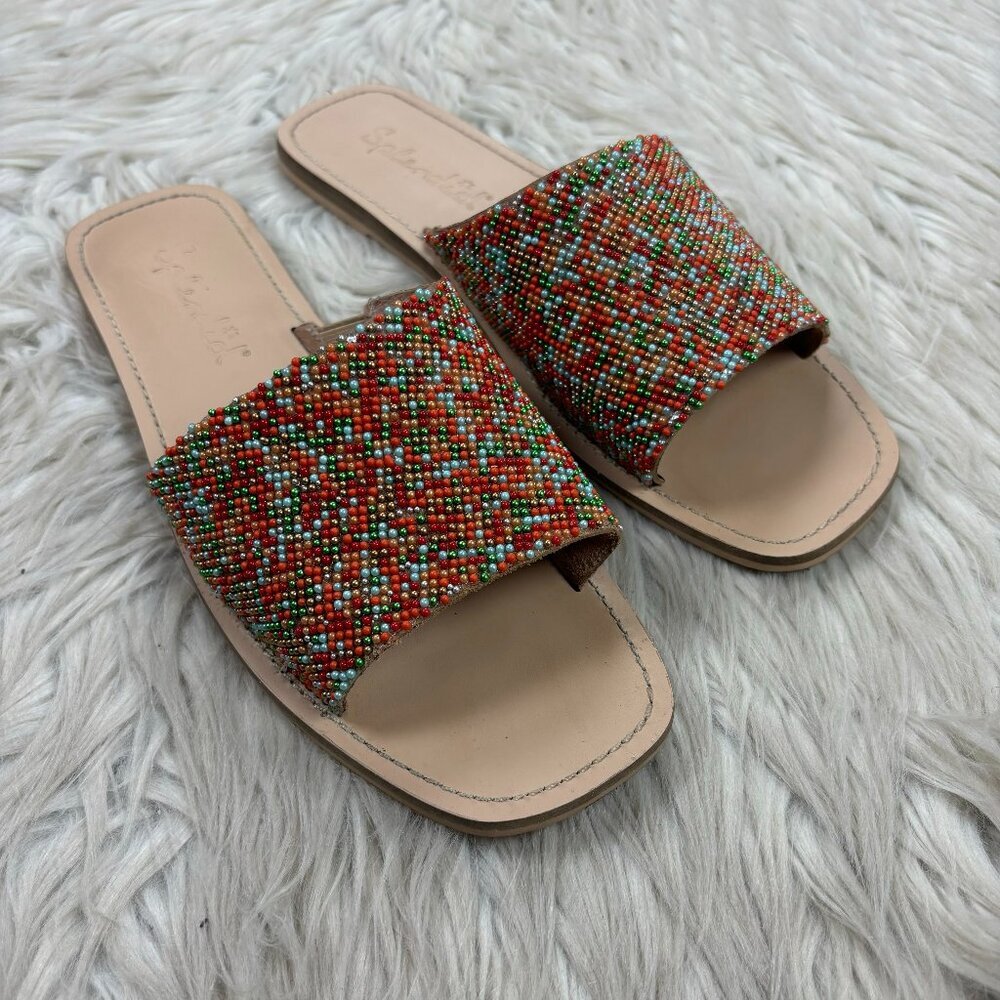 Splendid Women's Beaded‎ Slide Flat Sandals